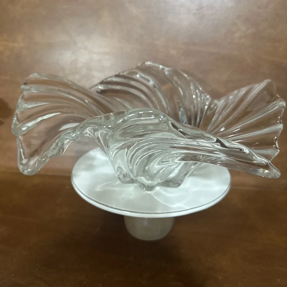 Mikasa Belle Epoque Crystal Centerpiece Bowl 12.5